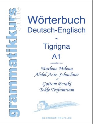 cover image of Wortschatz Deutsch-Englisch-Tigrigna Niveau A1